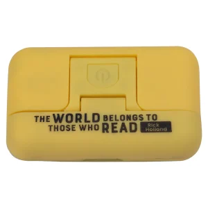 The World Belongs To Those Who Read Yellow Glow In The Dark Book Light
