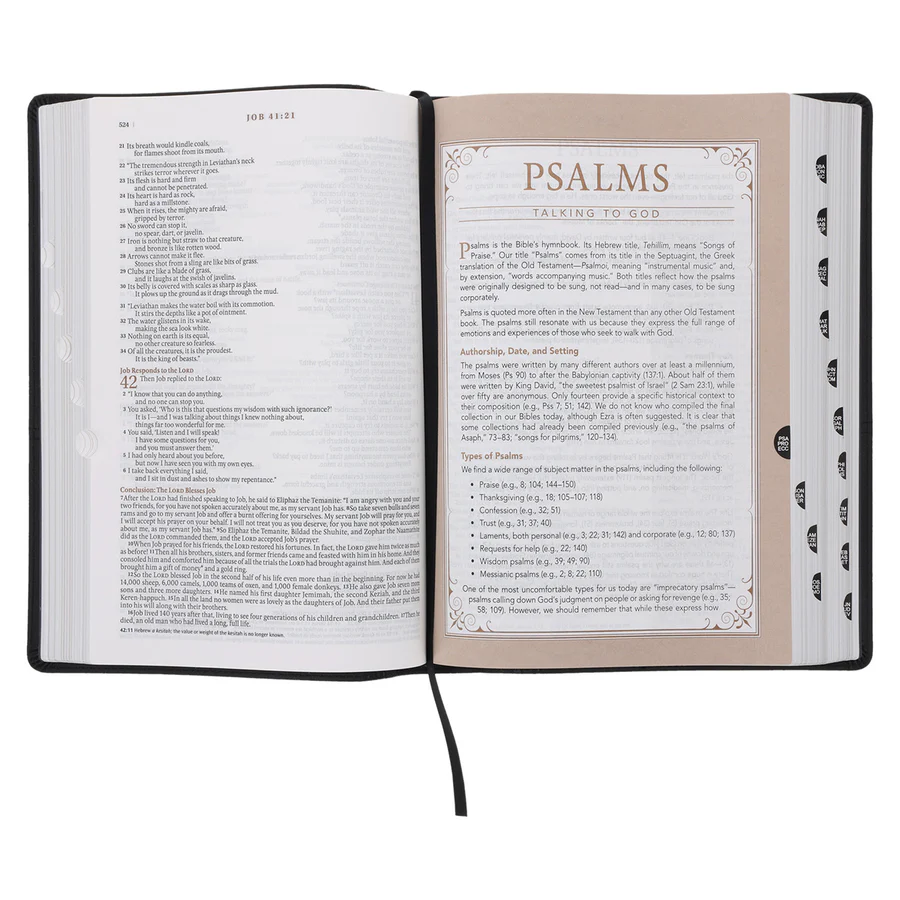 NLT Black Faux Leather Spiritual Growth Bible - Image 5
