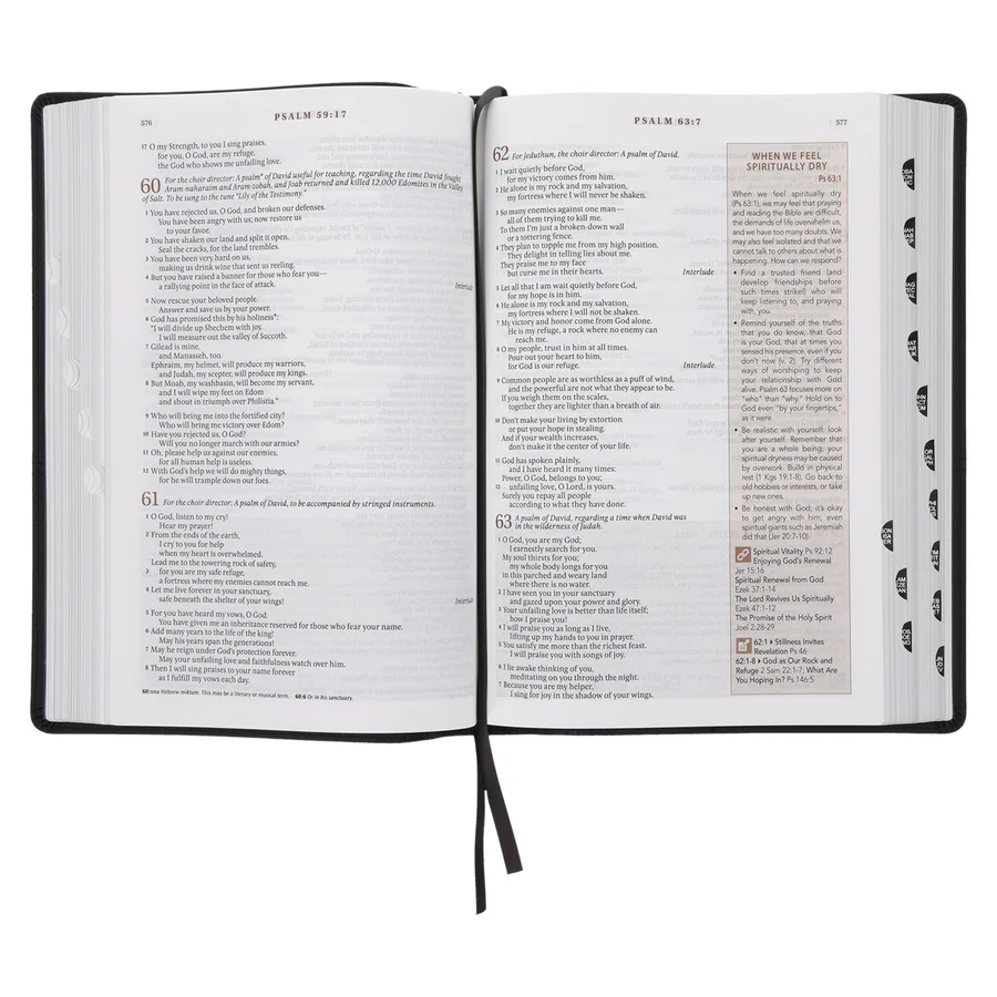 NLT Black Faux Leather Spiritual Growth Bible - Image 6