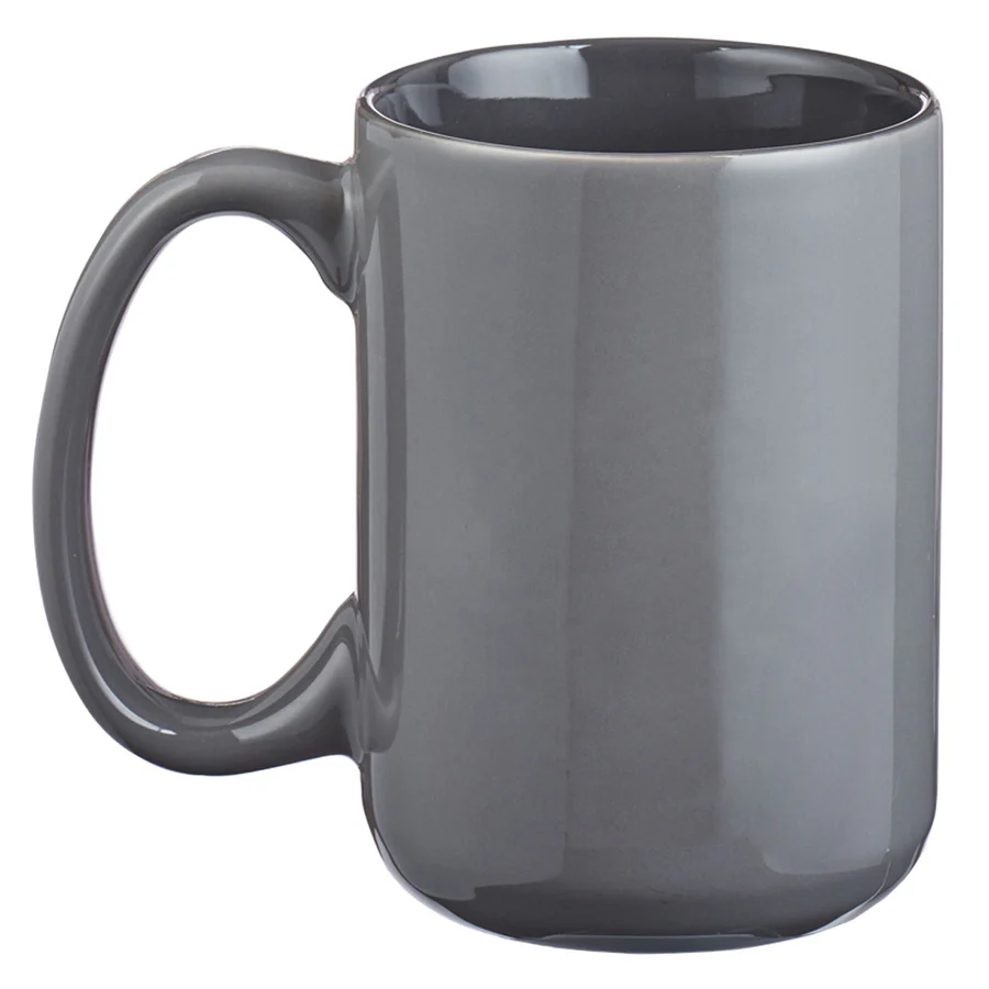 Be Strong & Courageous Grey Ceramic Mug Joshua 1:9 - Image 3