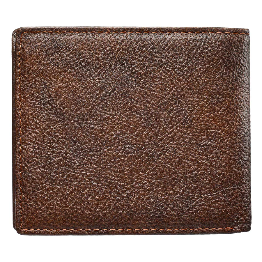 Be Strong And Courageous Brown (Genuine Leather Wallet) - Image 3